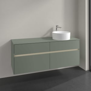 Villeroy & Boch Collaro Waschtischunterschrank 140 x 54,8 cm , mit LED-Beleuchtung, mit 4 Auszügen