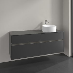 Villeroy & Boch Collaro Waschtischunterschrank 140 x 54,8 cm , mit LED-Beleuchtung, mit 4 Auszügen