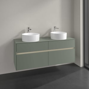 Villeroy & Boch Collaro Waschtischunterschrank 140 x 54,8 cm , mit LED-Beleuchtung, mit 4 Auszügen