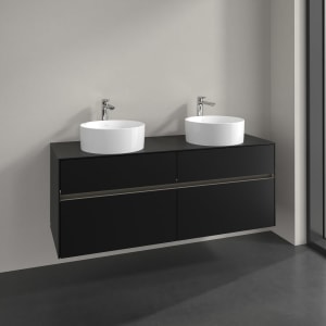 Villeroy & Boch Collaro Waschtischunterschrank 140 x 54,8 cm , mit LED-Beleuchtung, mit 4 Auszügen