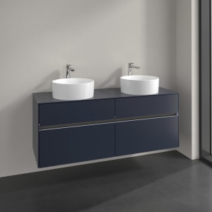 Villeroy & Boch Collaro Waschtischunterschrank 140 x 54,8 cm , mit LED-Beleuchtung, mit 4 Auszügen