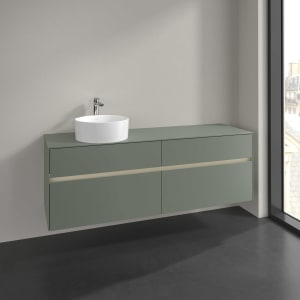 Villeroy & Boch Collaro Waschtischunterschrank 160 x 54,8 cm , mit LED-Beleuchtung, mit 4 Auszügen