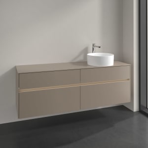 Villeroy & Boch Collaro Waschtischunterschrank 160 x 54,8 cm , mit LED-Beleuchtung, mit 4 Auszügen