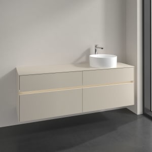 Villeroy & Boch Collaro Waschtischunterschrank 160 x 54,8 cm , mit LED-Beleuchtung, mit 4 Auszügen