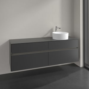 Villeroy & Boch Collaro Waschtischunterschrank 160 x 54,8 cm , mit LED-Beleuchtung, mit 4 Auszügen
