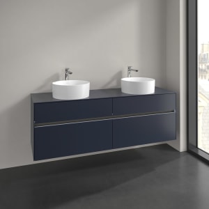 Villeroy & Boch Collaro Waschtischunterschrank 160 x 54,8 cm , mit LED-Beleuchtung, mit 4 Auszügen