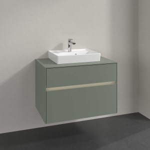 Villeroy & Boch Collaro Waschtischunterschrank 80 x 54,8 cm , mit LED-Beleuchtung, mit 2 Auszügen