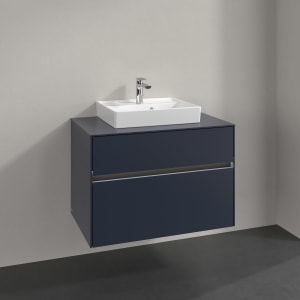 Villeroy & Boch Collaro Waschtischunterschrank 80 x 54,8 cm , mit LED-Beleuchtung, mit 2 Auszügen
