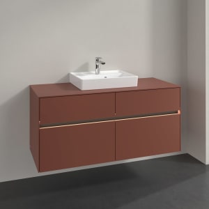 Villeroy & Boch Collaro Waschtischunterschrank 120 x 54,8 cm , mit LED-Beleuchtung, mit 4 Auszügen
