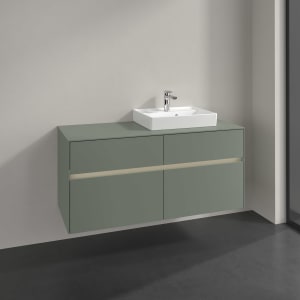 Villeroy & Boch Collaro Waschtischunterschrank 120 x 54,8 cm , mit LED-Beleuchtung, mit 4 Auszügen