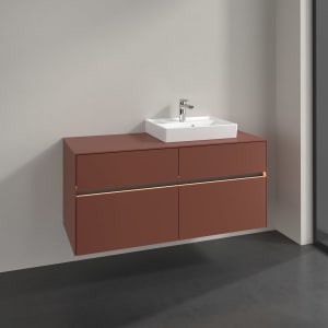 Villeroy & Boch Collaro Waschtischunterschrank 120 x 54,8 cm , mit LED-Beleuchtung, mit 4 Auszügen