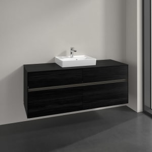 Villeroy & Boch Collaro Waschtischunterschrank 140 x 54,8 cm , mit LED-Beleuchtung, mit 4 Auszügen