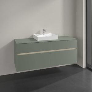 Villeroy & Boch Collaro Waschtischunterschrank 140 x 54,8 cm , mit LED-Beleuchtung, mit 4 Auszügen