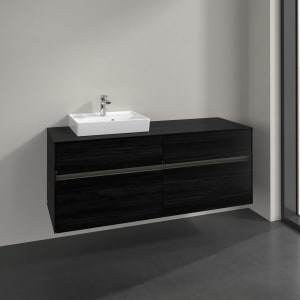 Villeroy & Boch Collaro Waschtischunterschrank 140 x 54,8 cm , mit LED-Beleuchtung, mit 4 Auszügen
