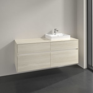 Villeroy & Boch Collaro Waschtischunterschrank 140 x 54,8 cm , mit LED-Beleuchtung, mit 4 Auszügen