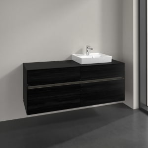 Villeroy & Boch Collaro Waschtischunterschrank 140 x 54,8 cm , mit LED-Beleuchtung, mit 4 Auszügen