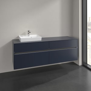 Villeroy & Boch Collaro Waschtischunterschrank 160 x 54,8 cm , mit LED-Beleuchtung, mit 4 Auszügen