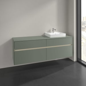 Villeroy & Boch Collaro Waschtischunterschrank 160 x 54,8 cm , mit LED-Beleuchtung, mit 4 Auszügen