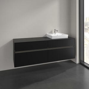 Villeroy & Boch Collaro Waschtischunterschrank 160 x 54,8 cm , mit LED-Beleuchtung, mit 4 Auszügen