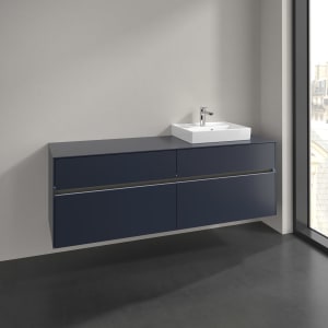 Villeroy & Boch Collaro Waschtischunterschrank 160 x 54,8 cm , mit LED-Beleuchtung, mit 4 Auszügen