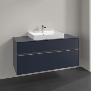 Villeroy & Boch Collaro Waschtischunterschrank 120 x 54,8 cm , mit LED-Beleuchtung, mit 4 Auszügen