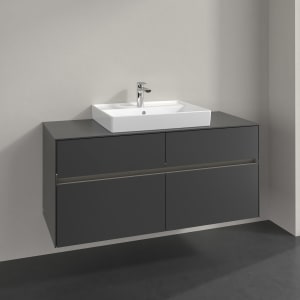 Villeroy & Boch Collaro Waschtischunterschrank 120 x 54,8 cm , mit LED-Beleuchtung, mit 4 Auszügen