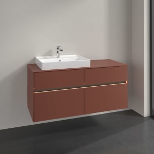 Villeroy & Boch Collaro Waschtischunterschrank 120 x 54,8 cm , mit LED-Beleuchtung, mit 4 Auszügen