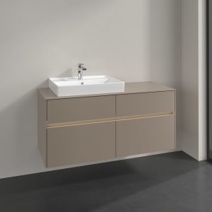 Villeroy & Boch Collaro Waschtischunterschrank 120 x 54,8 cm , mit LED-Beleuchtung, mit 4 Auszügen