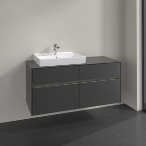 Villeroy & Boch Collaro Waschtischunterschrank 120 x 54,8 cm , mit LED-Beleuchtung, mit 4 Auszügen