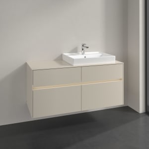 Villeroy & Boch Collaro Waschtischunterschrank 120 x 54,8 cm , mit LED-Beleuchtung, mit 4 Auszügen