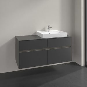 Villeroy & Boch Collaro Waschtischunterschrank 120 x 54,8 cm , mit LED-Beleuchtung, mit 4 Auszügen