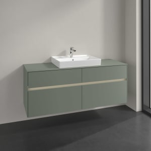 Villeroy & Boch Collaro Waschtischunterschrank 140 x 54,8 cm , mit LED-Beleuchtung, mit 4 Auszügen