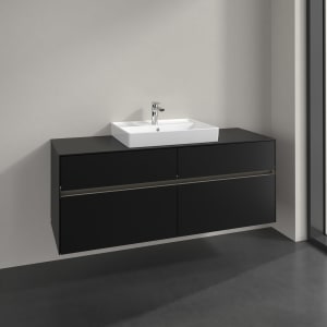 Villeroy & Boch Collaro Waschtischunterschrank 140 x 54,8 cm , mit LED-Beleuchtung, mit 4 Auszügen