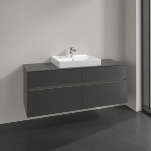 Villeroy & Boch Collaro Waschtischunterschrank 140 x 54,8 cm , mit LED-Beleuchtung, mit 4 Auszügen