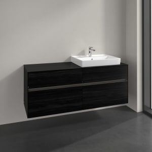 Villeroy & Boch Collaro Waschtischunterschrank 140 x 54,8 cm , mit LED-Beleuchtung, mit 4 Auszügen