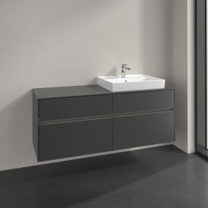 Villeroy & Boch Collaro Waschtischunterschrank 140 x 54,8 cm , mit LED-Beleuchtung, mit 4 Auszügen