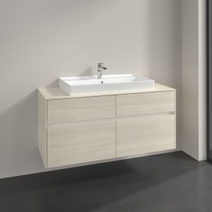 Villeroy & Boch Collaro Waschtischunterschrank 120 x 54,8 cm , mit LED-Beleuchtung, mit 4 Auszügen