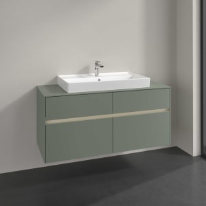 Villeroy & Boch Collaro Waschtischunterschrank 120 x 54,8 cm , mit LED-Beleuchtung, mit 4 Auszügen
