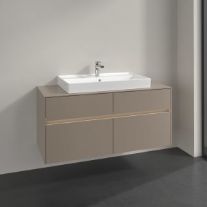 Villeroy & Boch Collaro Waschtischunterschrank 120 x 54,8 cm , mit LED-Beleuchtung, mit 4 Auszügen