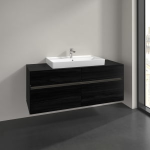 Villeroy & Boch Collaro Waschtischunterschrank 140 x 54,8 cm , mit LED-Beleuchtung, mit 4 Auszügen