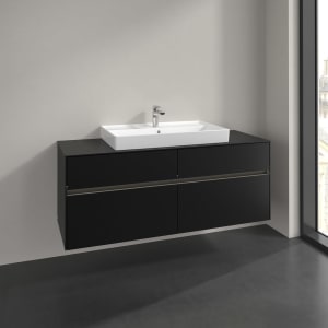 Villeroy & Boch Collaro Waschtischunterschrank 140 x 54,8 cm , mit LED-Beleuchtung, mit 4 Auszügen