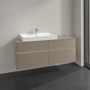 Villeroy & Boch Collaro Waschtischunterschrank 140 x 54,8 cm , mit LED-Beleuchtung, mit 4 Auszügen