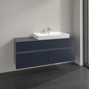 Villeroy & Boch Collaro Waschtischunterschrank 140 x 54,8 cm , mit LED-Beleuchtung, mit 4 Auszügen