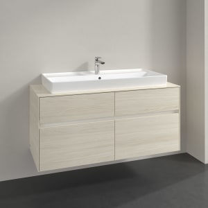Villeroy & Boch Collaro Waschtischunterschrank 120 x 54,8 cm , mit LED-Beleuchtung, mit 4 Auszügen