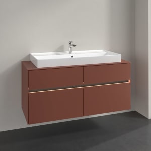 Villeroy & Boch Collaro Waschtischunterschrank 120 x 54,8 cm , mit LED-Beleuchtung, mit 4 Auszügen