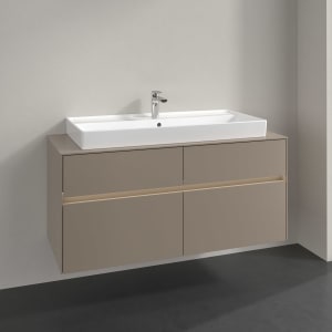 Villeroy & Boch Collaro Waschtischunterschrank 120 x 54,8 cm , mit LED-Beleuchtung, mit 4 Auszügen