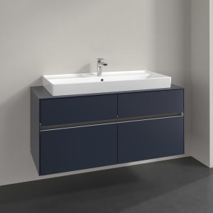 Villeroy & Boch Collaro Waschtischunterschrank 120 x 54,8 cm , mit LED-Beleuchtung, mit 4 Auszügen