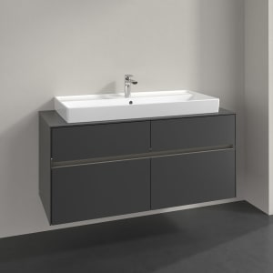 Villeroy & Boch Collaro Waschtischunterschrank 120 x 54,8 cm , mit LED-Beleuchtung, mit 4 Auszügen