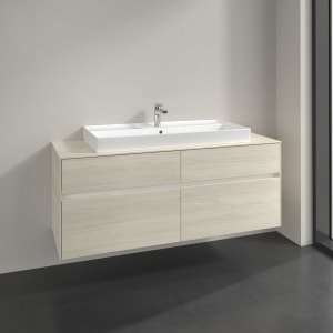 Villeroy & Boch Collaro Waschtischunterschrank 140 x 54,8 cm , mit LED-Beleuchtung, mit 4 Auszügen
