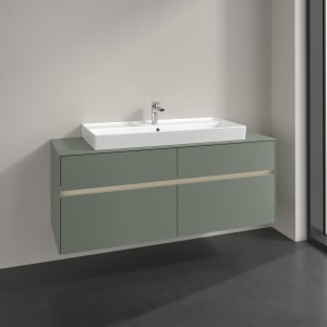 Villeroy & Boch Collaro Waschtischunterschrank 140 x 54,8 cm , mit LED-Beleuchtung, mit 4 Auszügen
